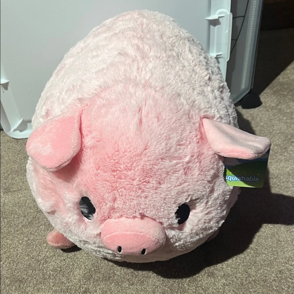 Squishable Soft Pink Pig Plush - Picture 1 of 6
